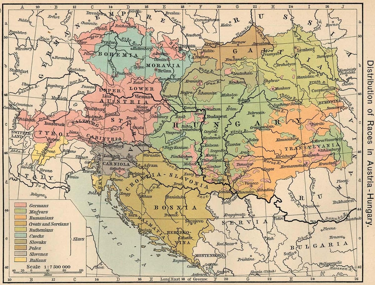 austria hungary mapa 1900