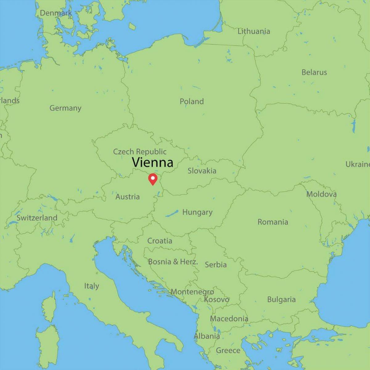 austria bansa sa mapa ng mundo