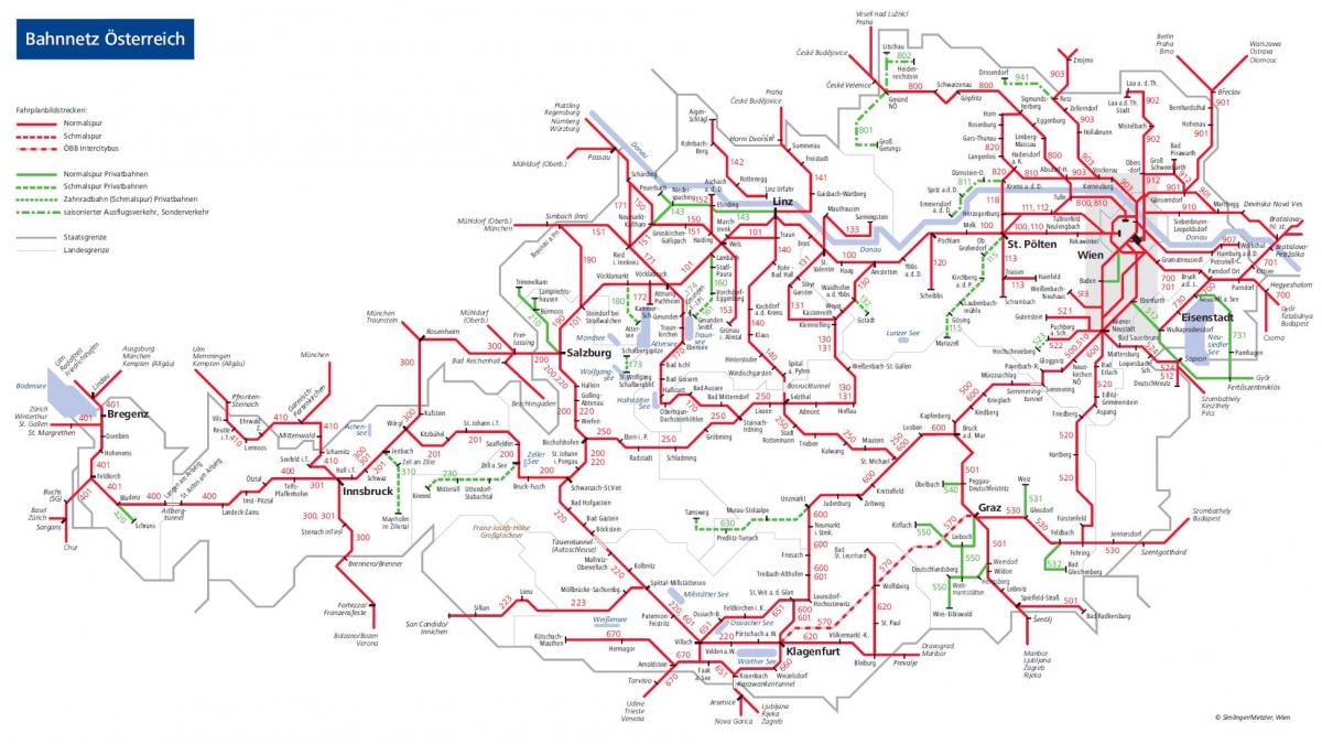 obb austrian rail mapa