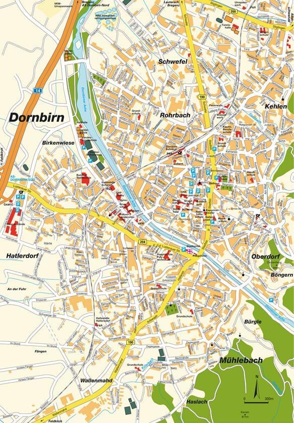 mapa ng dornbirn austria