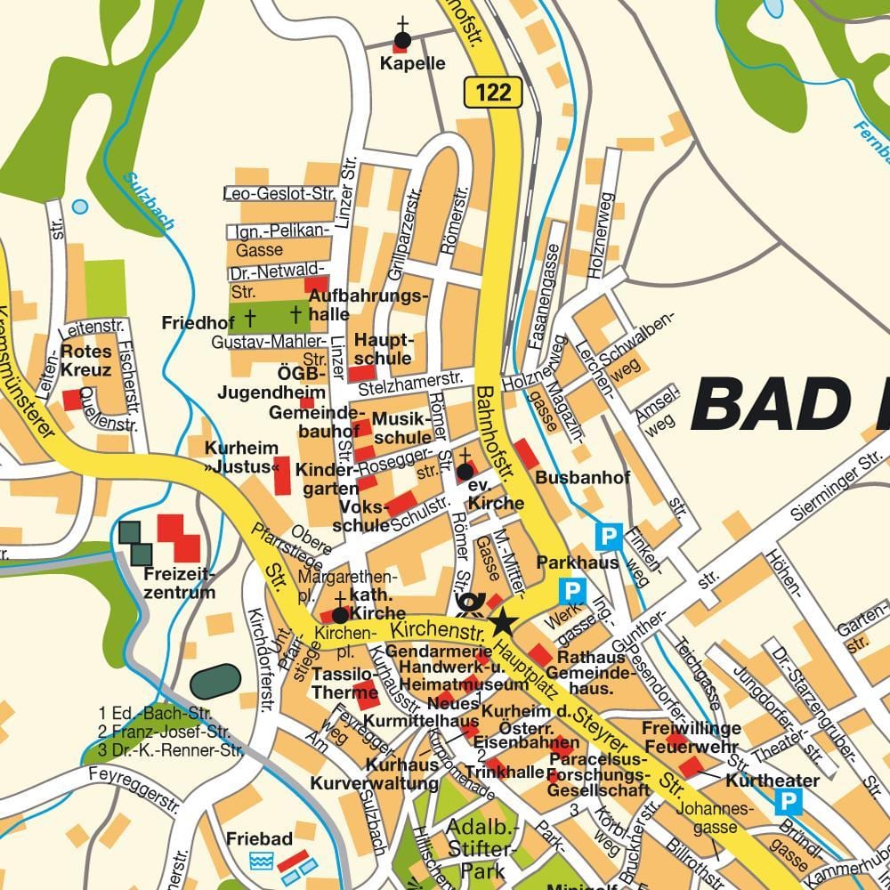 mapa ng hall austria