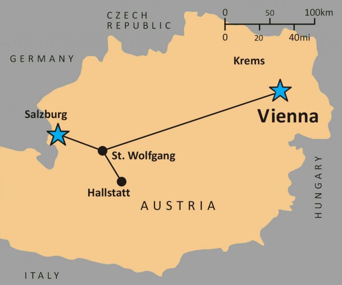 mapa ng hallstatt austria 