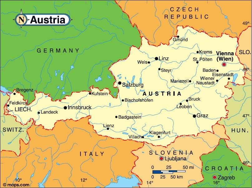 austria innsbruck mapa