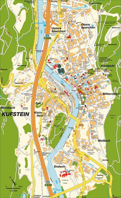 mapa ng kufstein austria