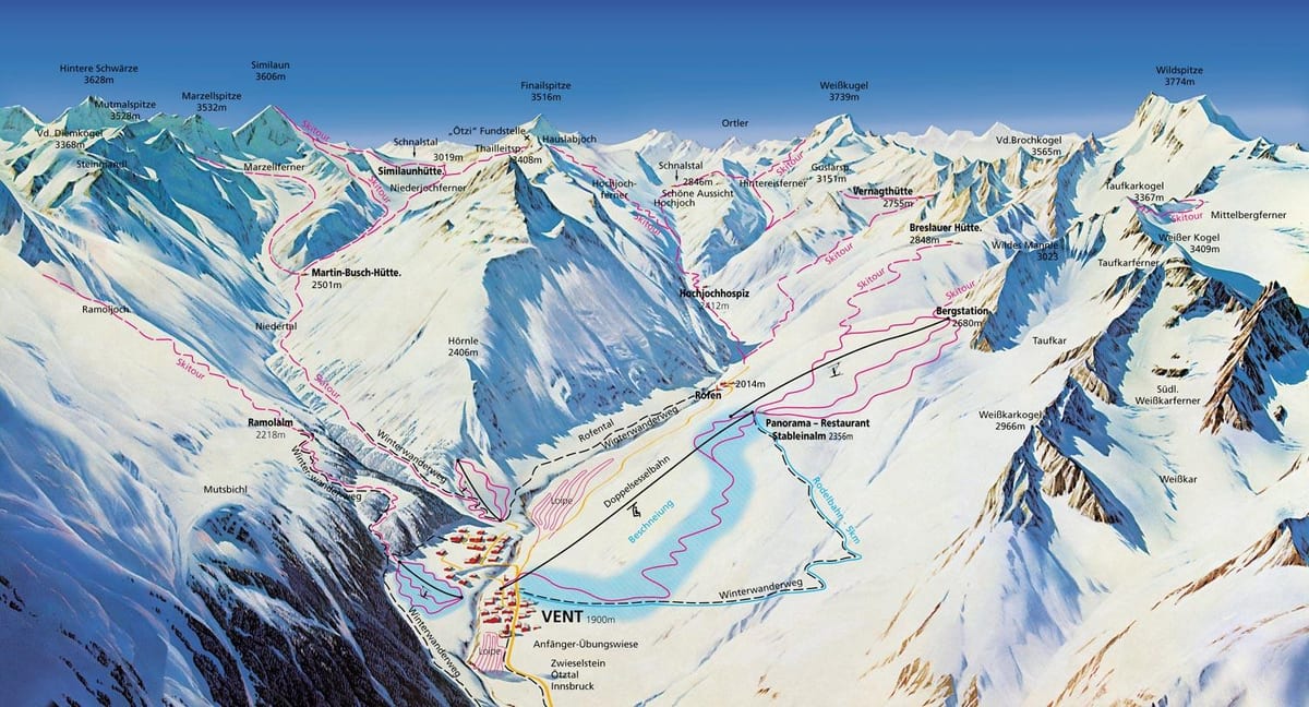 mapa ng vent austria