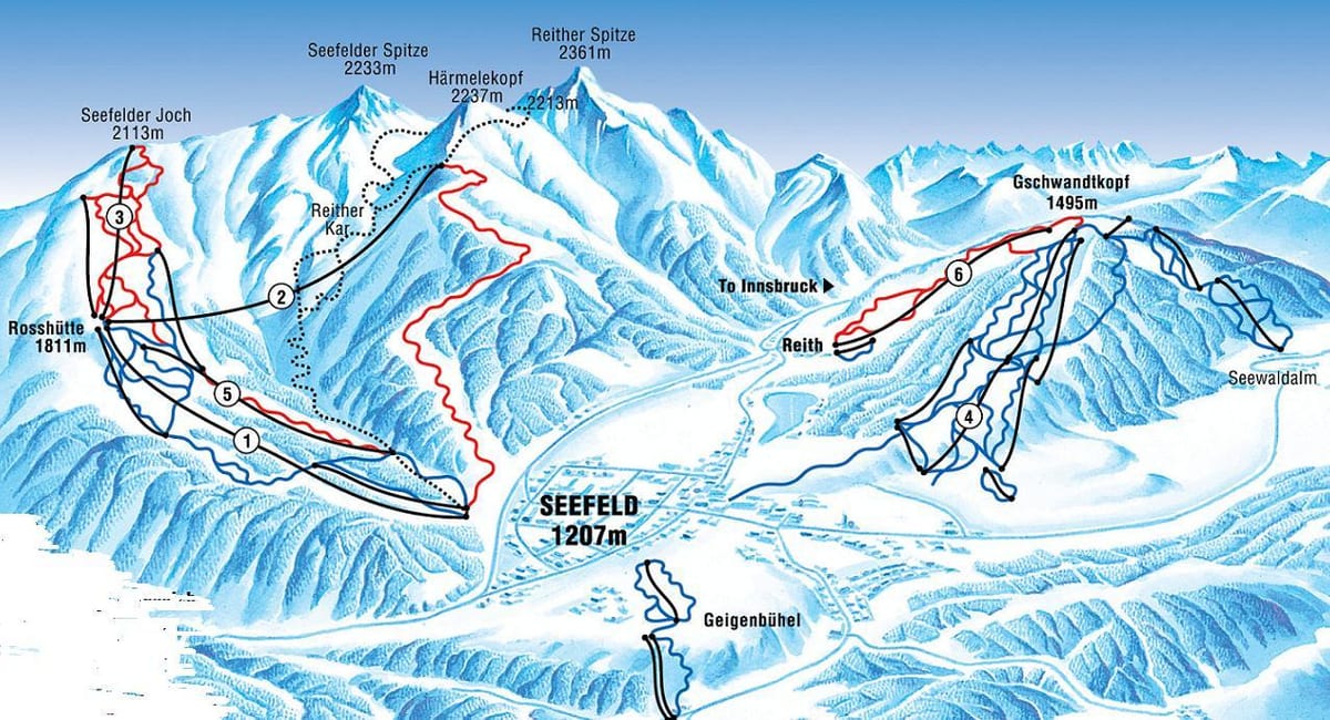 mapa ng seefeld austria