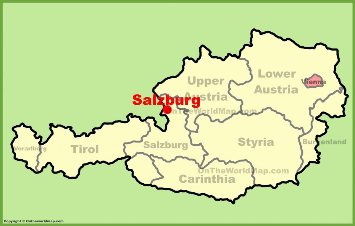 salzburg austria ng mapa