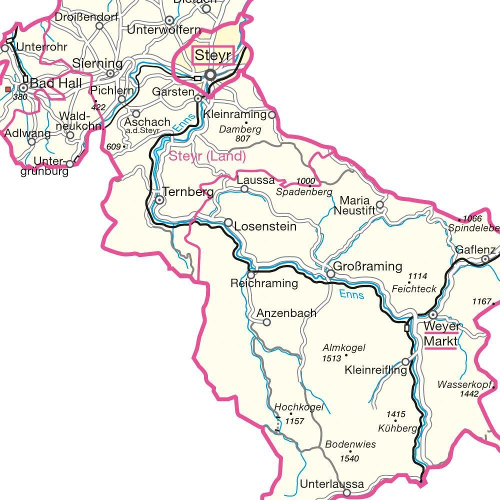 mapa ng steyr austria