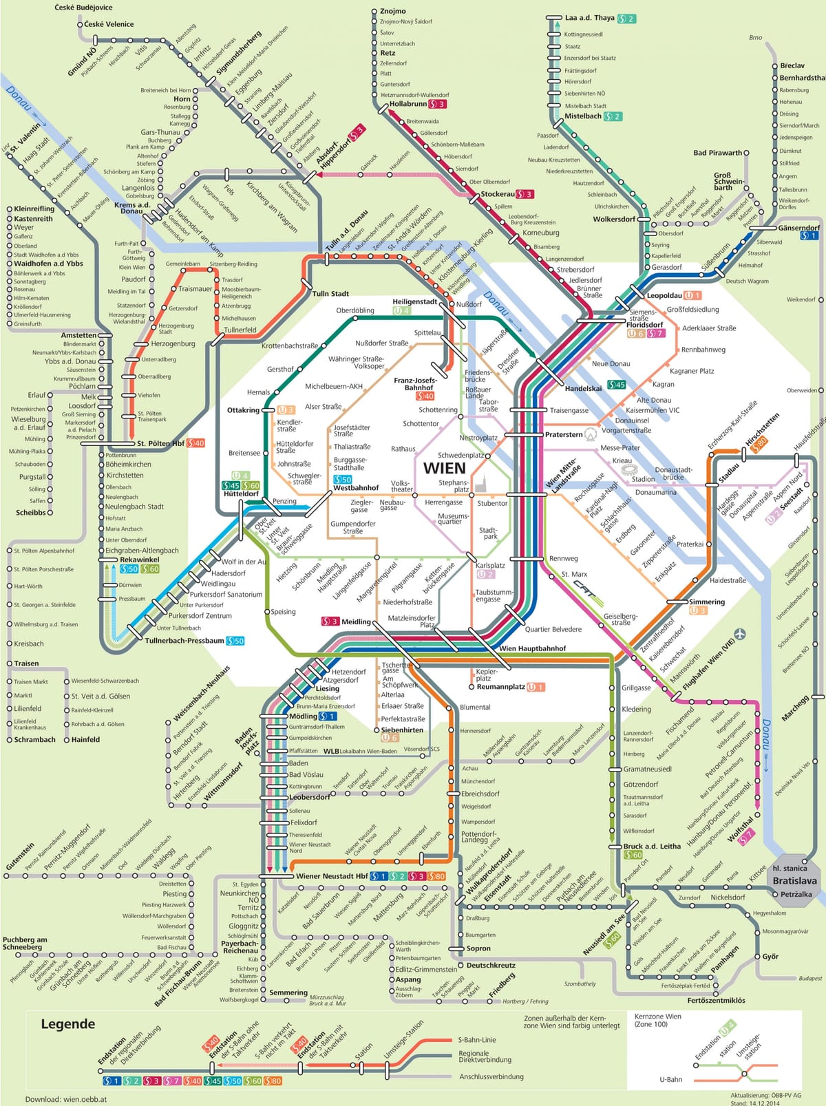 istasyon ng tren sa vienna austria mapa