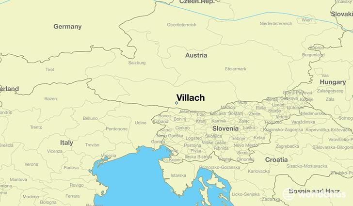 mapa ng villach austria