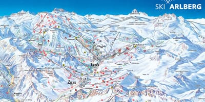 Mapa ng arlberg austria