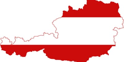 Austria mapa flag