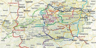 Mapa ng austria pagbibisikleta