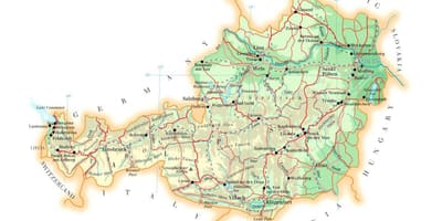 Mapa ng austria elevation