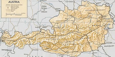 Austria heograpikal na mga mapa