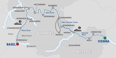 Mapa ng austria ilog