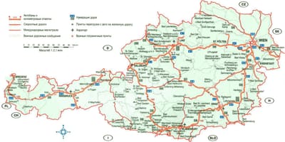 Detalyadong mga mapa ng austria
