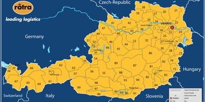 Mapa ng austria postcode 