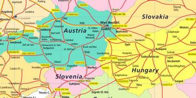 Austria rail mapa