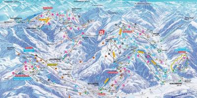 Austria ski mapa