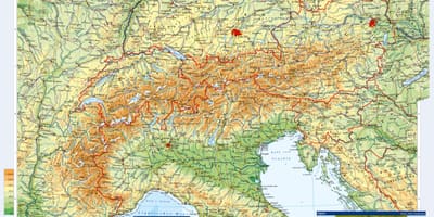 Mapa ng austria topographic
