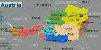 Mapa ng austrian unidos