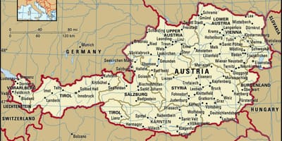 Mapa ng kastilyo sa austria