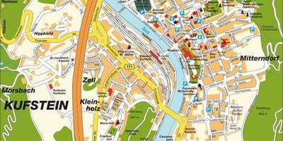 Mapa ng kufstein austria