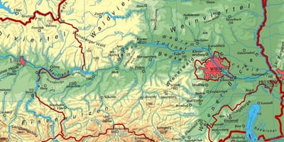 Mapa ng lower austria
