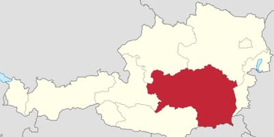 Mapa ng steiermark austria 