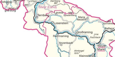 Mapa ng steyr austria 