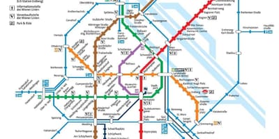 Vienna austria mapa ng subway