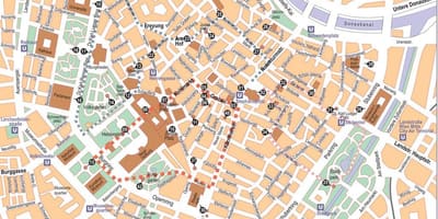 Vienna austria sentro ng lungsod mapa