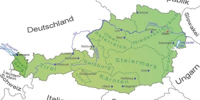Mapa ng vorarlberg austria